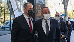 Rusya Dışişleri Bakanı Sergey Lavrov, Türkiye Dışişleri Bakanı Mevlüt Çavşoğlu (Soçi)