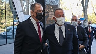 Rusya Dışişleri Bakanı Sergey Lavrov, Türkiye Dışişleri Bakanı Mevlüt Çavşoğlu (Soçi)