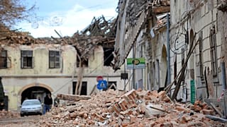 earthquake in Petrinja, Croatia