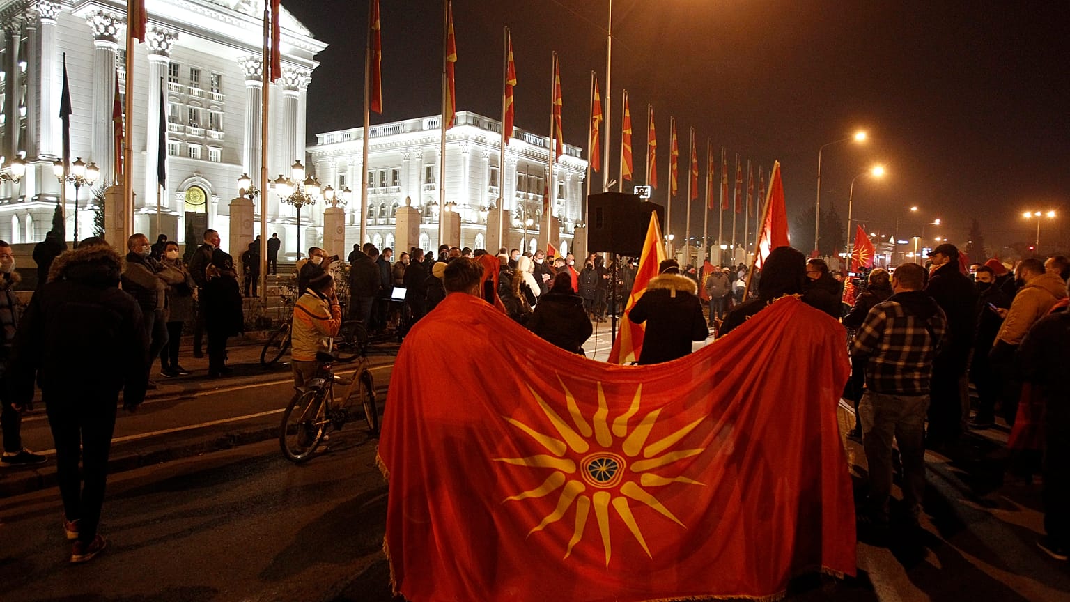 North Macedonia Protest