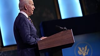 President-elect Joe Biden speaks at The Queen theatre, Tuesday, Dec. 29, 2020, in Wilmington, Delaware.