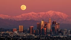 Vollmond über Los Angeles