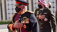 ملك الأردن عبد الله الثاني يصل مقر البرلمان لإلقاء خطاب. 2020/12/10