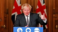 Boris Johnson in London zum Brexit-Handelsdeal