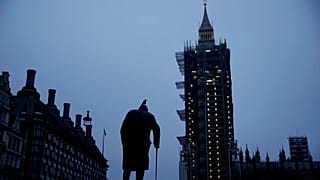 Dawn outside the Houses of Parliament in London on the first day of Brexit taking effect