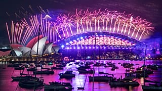 Neujahr in Sydney in Australien 