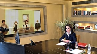 Η Πρόεδρος της Επιτροπής «Ελλάδα 2021» Γιάννα Αγγελοπούλου-Δασκαλάκη