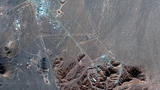 File photo: This Nov. 4, 2020, satellite photo by Maxar Technologies shows Iran's Fordo nuclear site.