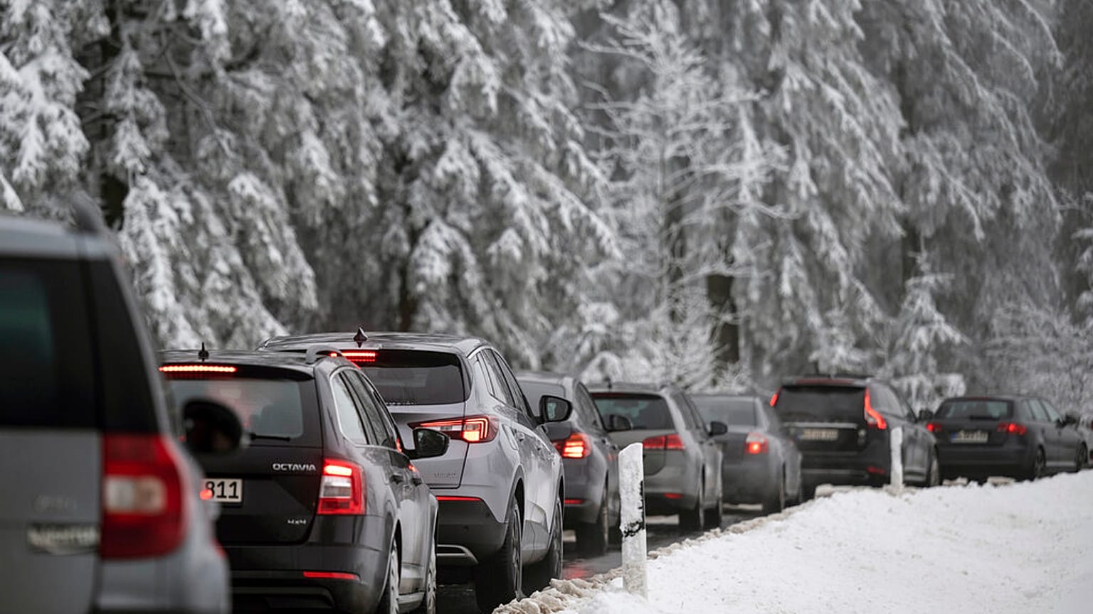 Staus auf dem Weg nach Winterberg