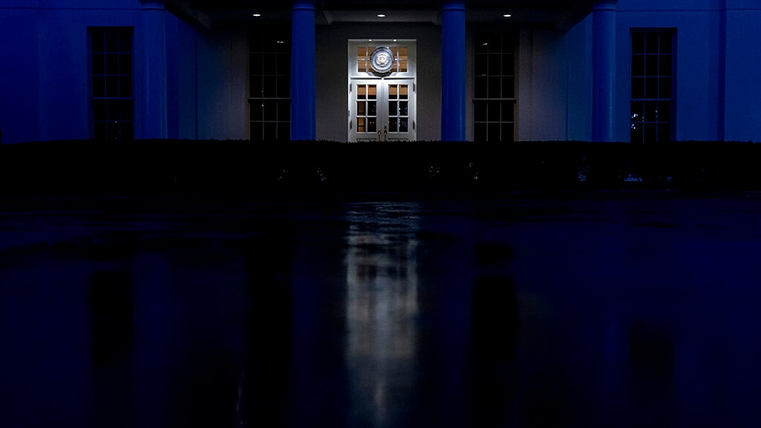 Der Westflügel des White House im Januar 2021