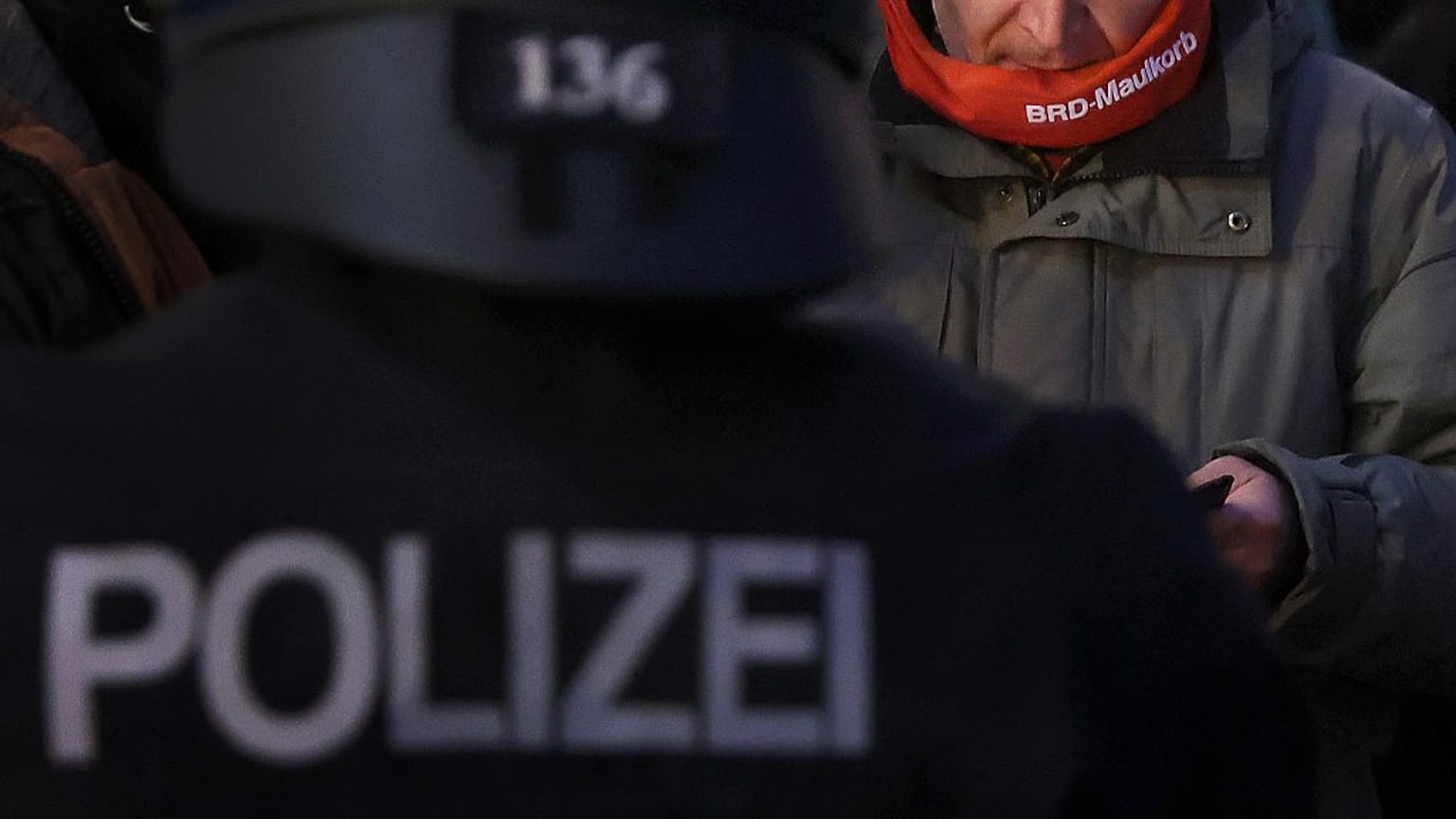 Querdenken Protest (in Leipzig) im November 2020