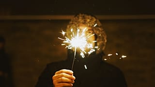 Sternchenfeuer an Silvester