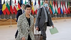 وزيرة الخارجية الإسبانية أرانتشا غونزاليس خلال اجتماع مجلس شؤون وزراء الخارجية في الاتحاد الأوروبي في بروكسل، 21 سبتمبر 2020