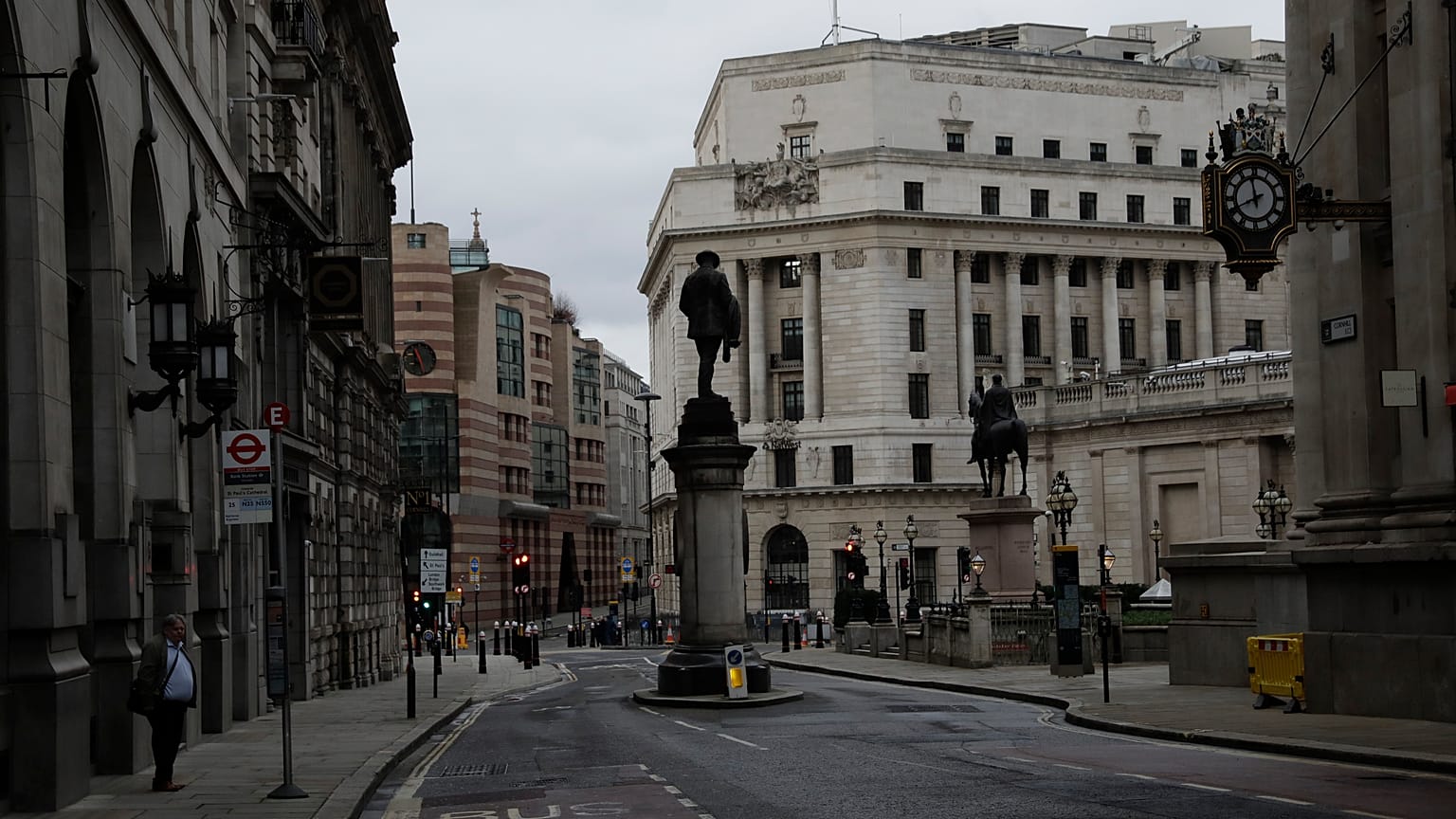 The City of London on the first morning of England entering a third national lockdown.