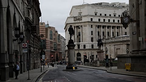 The City of London on the first morning of England entering a third national lockdown.