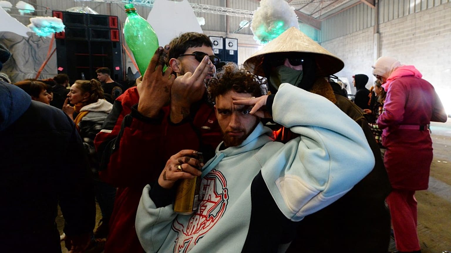 Rave-Party in Lieuron bei Rennes an Neujahr