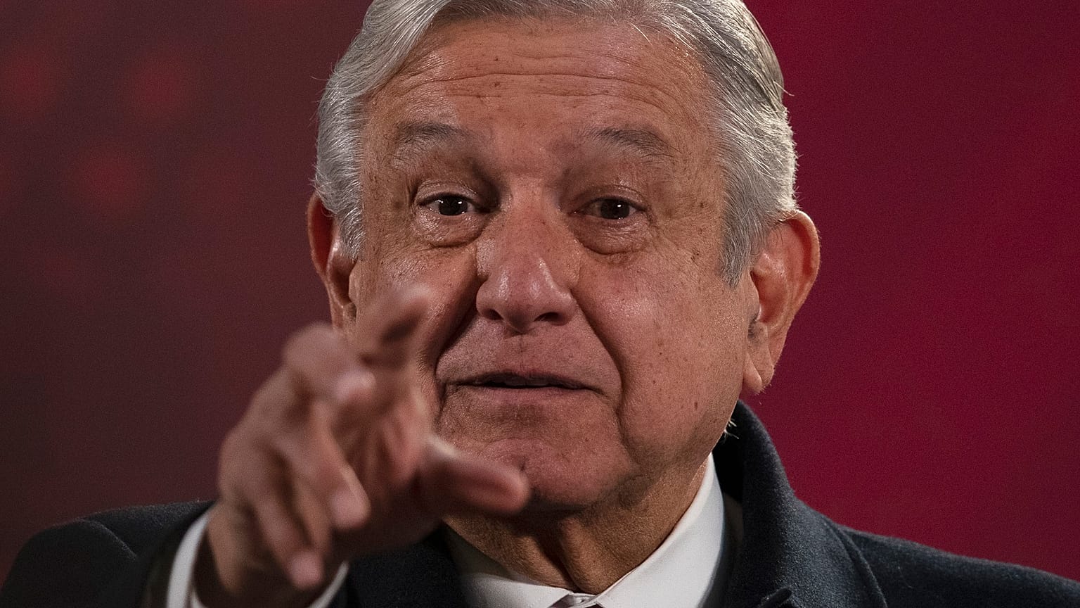 El presidente de México, Andrés Manuel López Obrador, durante una de sus famosas "mañaneras" o ruedas de prensa matutinas.