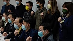 Auch Mitglieder der Pro-Demokratiebewegung setzten sich in Hongkong öffentlich für die Festgenommenen ein