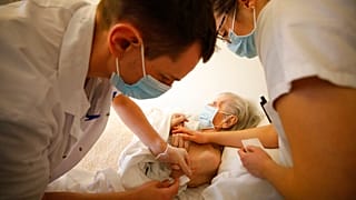 Vaccination contre le Covid-19, Strasbourg, 6 janvier 2021.