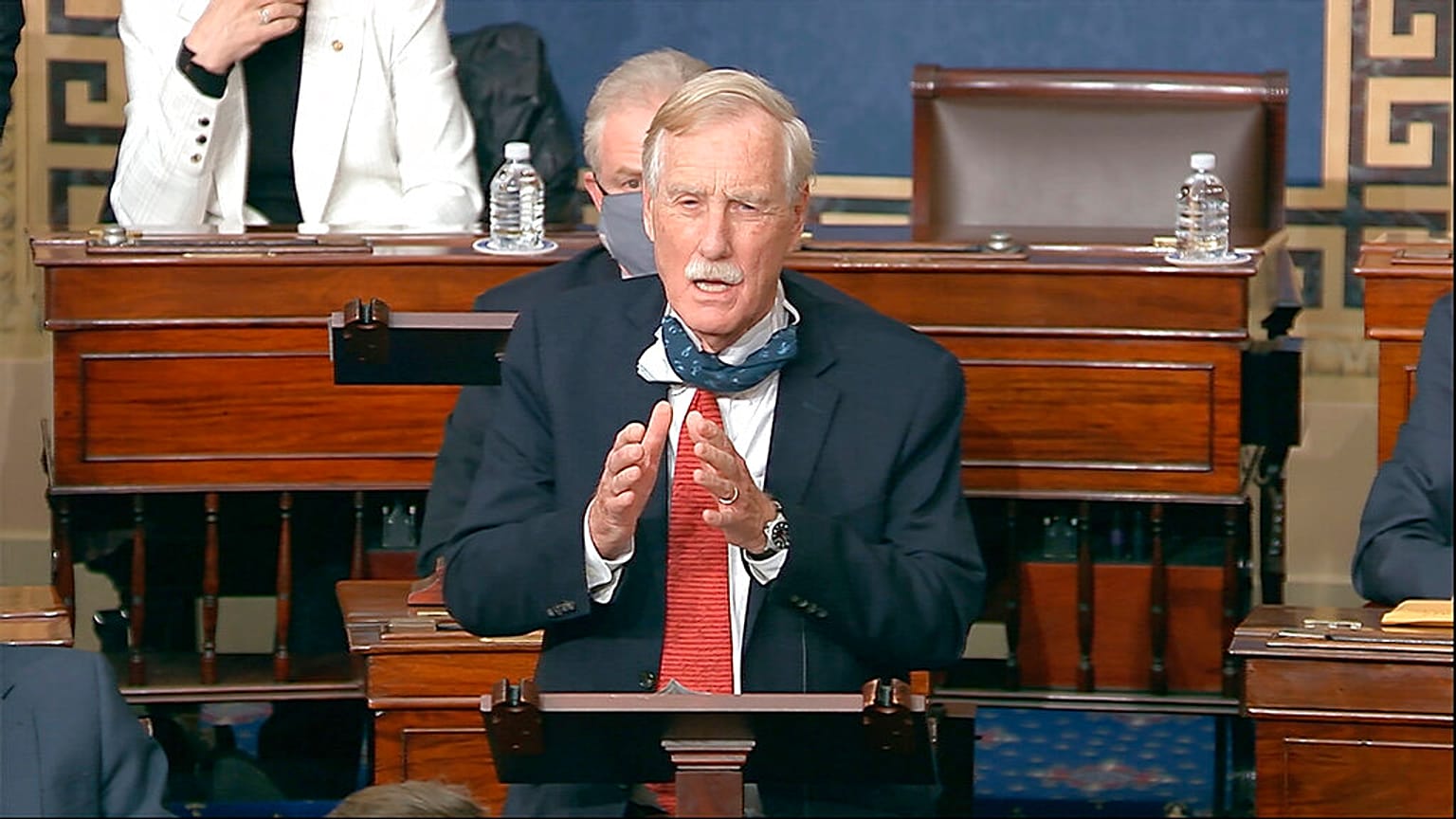 Angus King szenátor beszéde az amerikai szenátus ülésén, magyar idő szerint csütörtök hajnalban