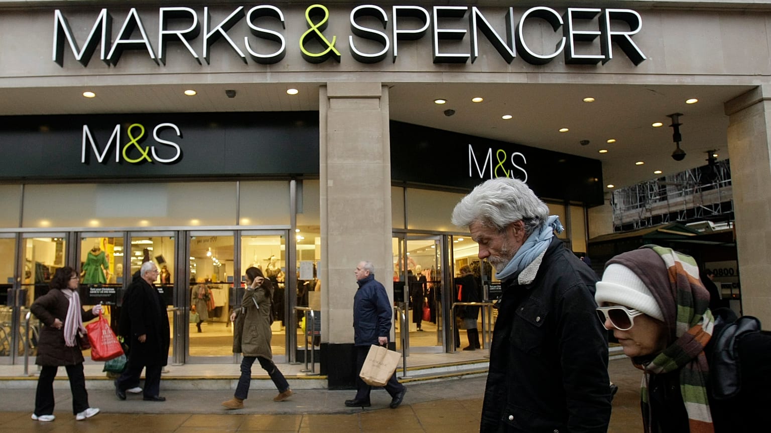 FILE: A large branch of Marks & Spencer is seen on Oxford Street in London, 2009