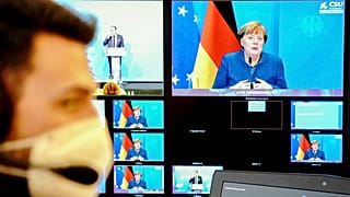 Videoschalte mit Kanzlerin Merkel