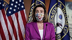 US House of Representatives speaker Nancy Pelosi during her press conference on Thursday afternoon