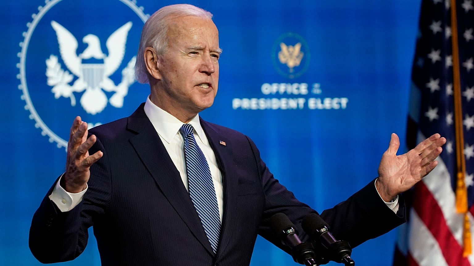 Der gewählte US-Präsident Joe Biden in Washington.