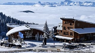 Station de ski de Chamrousse, près de Grenoble, France, 7 janvier 2021