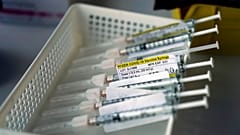 Syringes containing the Pfizer-BioNTech COVID-19 vaccine