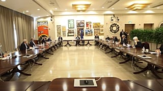 Σύσκεψη με τους αρχηγούς των κομμάτων Προεδρικό Μέγαρο, Λευκωσία, Κύπρος