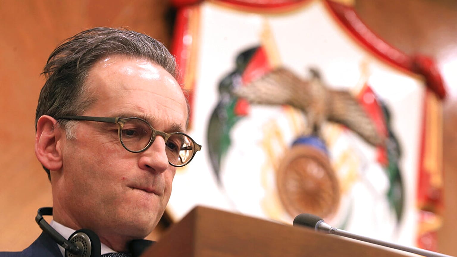 German Minister of Foreign Affairs Heiko Maas in Amman, Jordan, Jan. 6, 2021