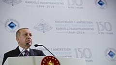 Cumhurbaşkanı Recep Tayyip Erdoğan, Boğaziçi Üniversitesi Kandilli Rasathanesi ve Deprem Araştırma Enstitüsü 150. Yıl Programı'nda konuşurken