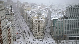 Elképesztő állapotok a behavazott Madridban 