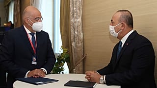 Νίκος Δένδιας και Μεβλούτ Τσαβούσογλου