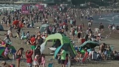 Playa de Mar del Plata en Argentina