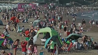 Playa de Mar del Plata en Argentina