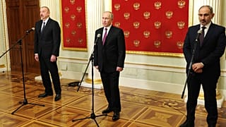 Rusya'da Putin, Aliyev ve Paşinyan ile Karabağ meselesini görüştü 