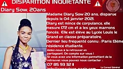 Suchaufruf nach dem Verschwinden von Diary Sow 