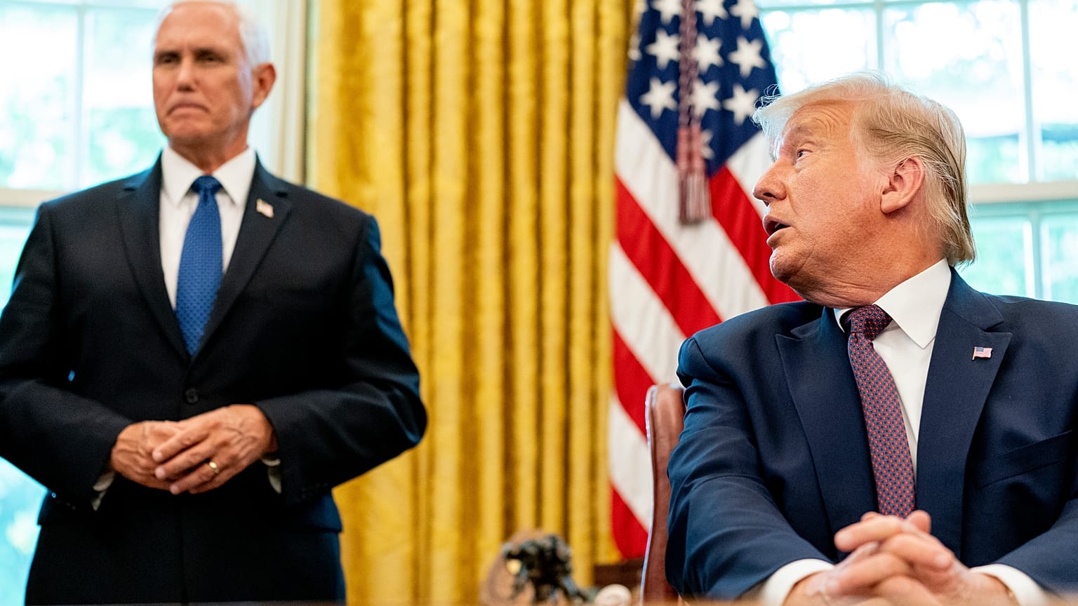 USA: Vice President Mike Pence and President Donald Trump