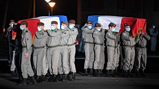 Mali'de 2 Ocak'ta hayatını kaybeden 2 Fransız asker için 8 Ocak'ta Haguenau'da cenaze töreni düzenlendi 