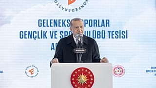 Cumhurbaşkanı Erdoğan, Geleneksel Sporları Tesisi'nin açılış töreninde konuştu