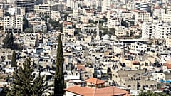 منظر عام لمخيم جنين للاجئين الفلسطينيين 