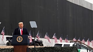 Donald Trump à Alamo, Texas. le 12 janvier 2021.