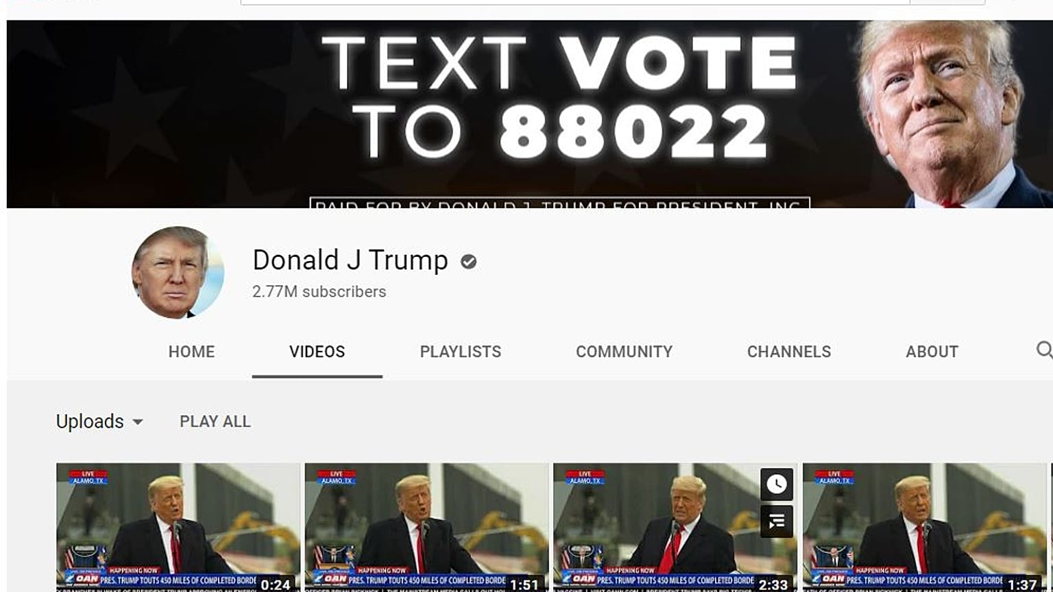Youtube Donald Trump