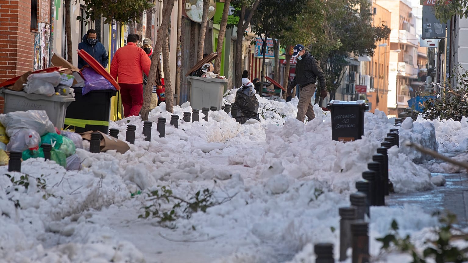 Una calle de Madrid este martes 12/01