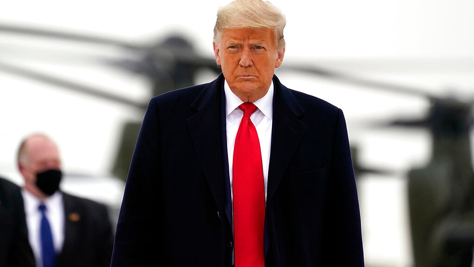 Donald Trump leköszönő amerikai elnök, Texas, USA, 2021. január 12.