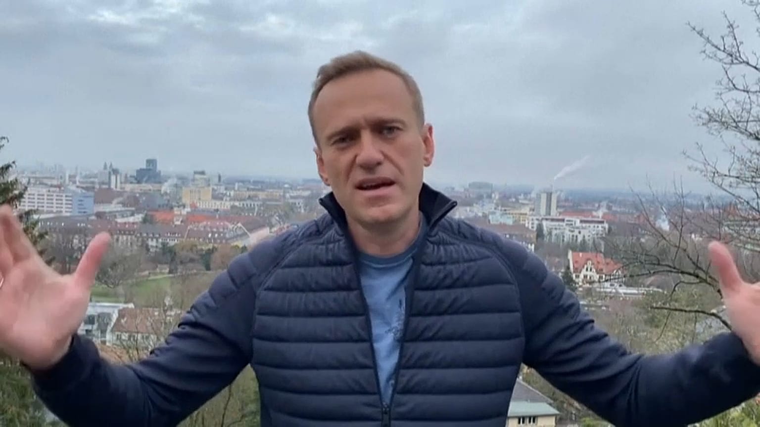 Kremlkritiker Alexej Nawalny in seinem Instagram-Beitrag. 