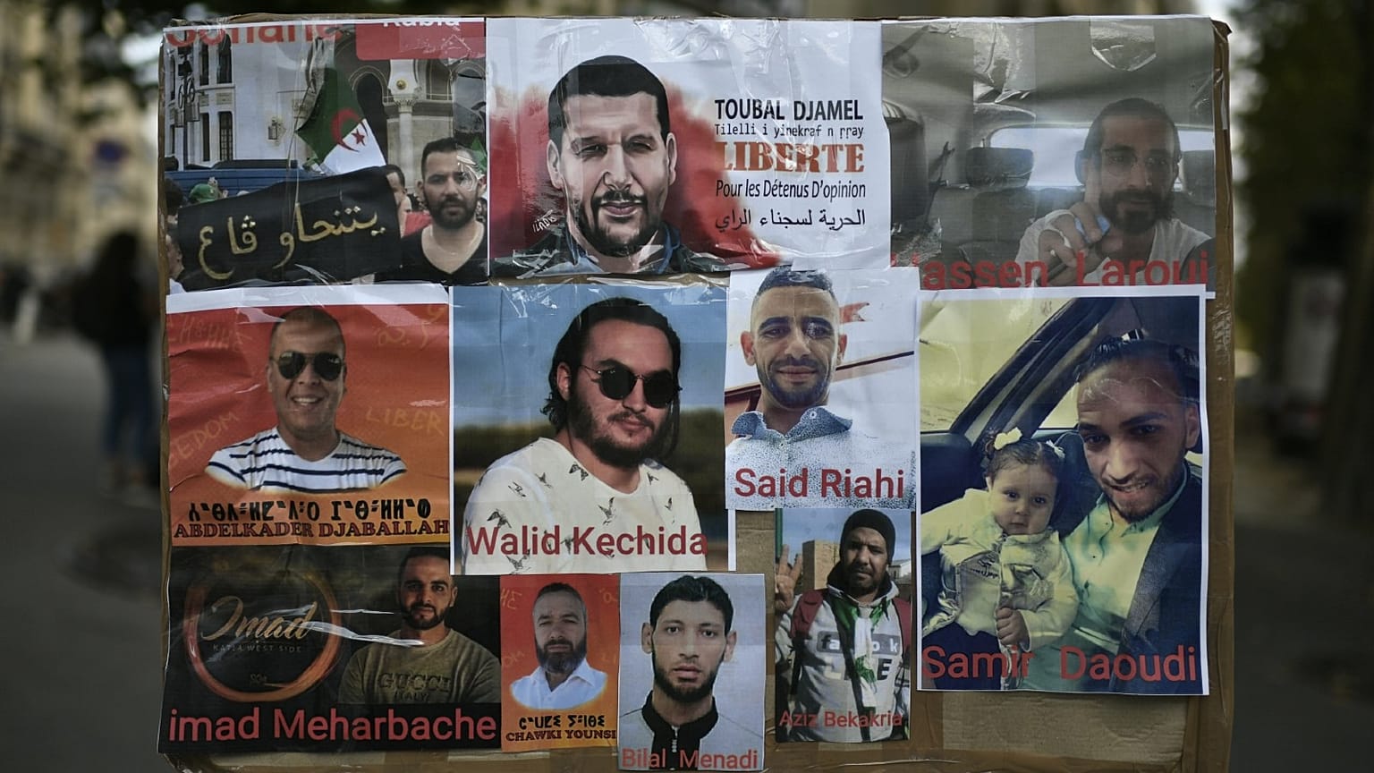 البعض من نشطاء الرأي المعتقلين في الجزائر