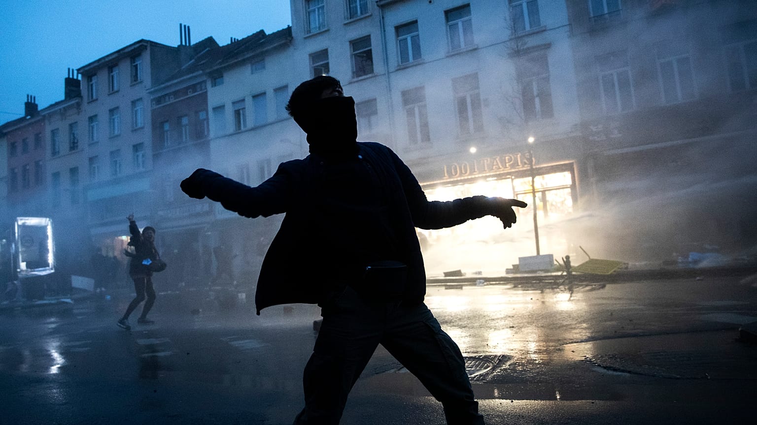 A total of 116 people were arrested at the demonstrations.